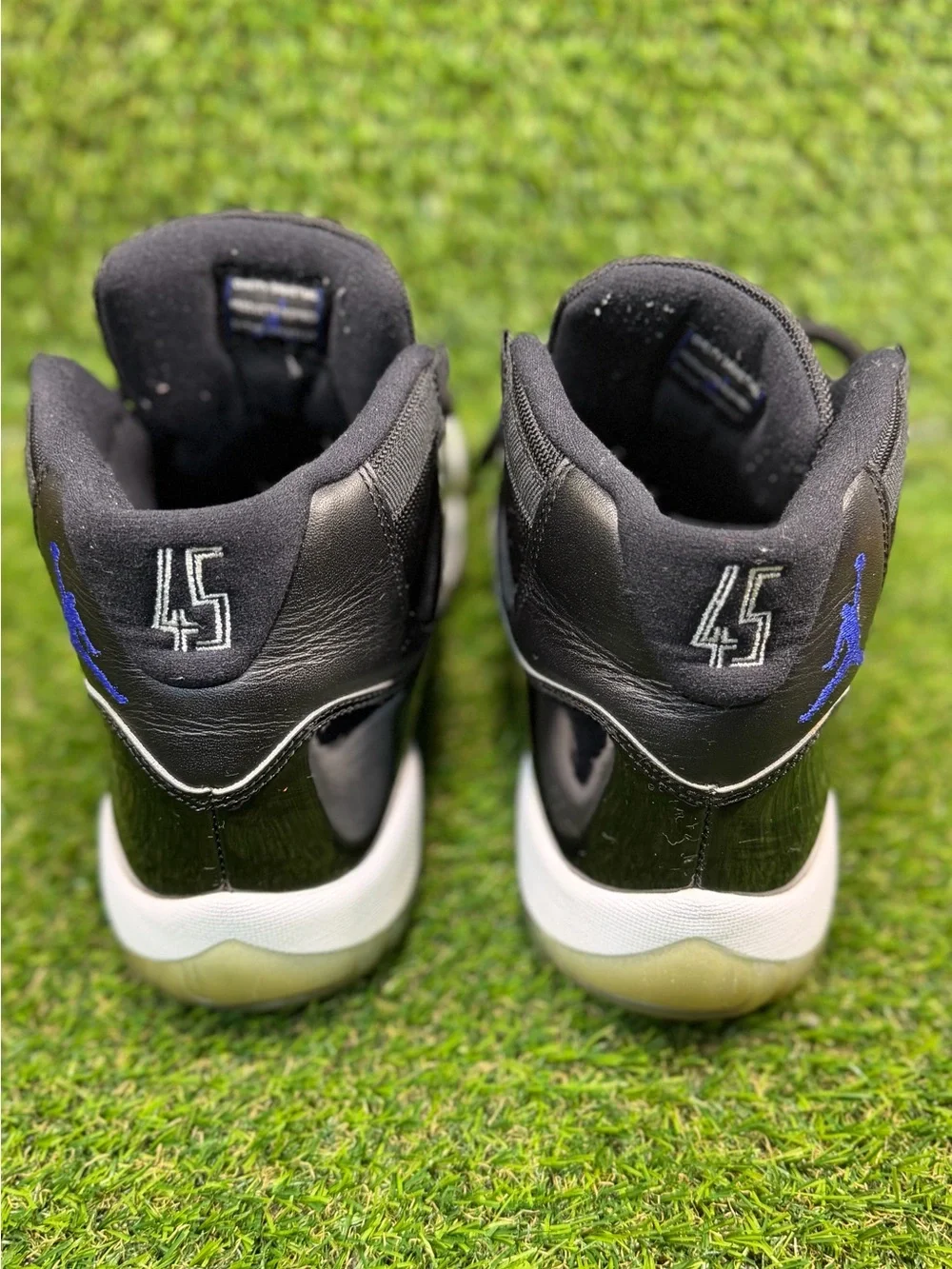 Air Jordan 11 Retro Space Jam 2016 Black Dark Concord 378037-003 Men's 10.5